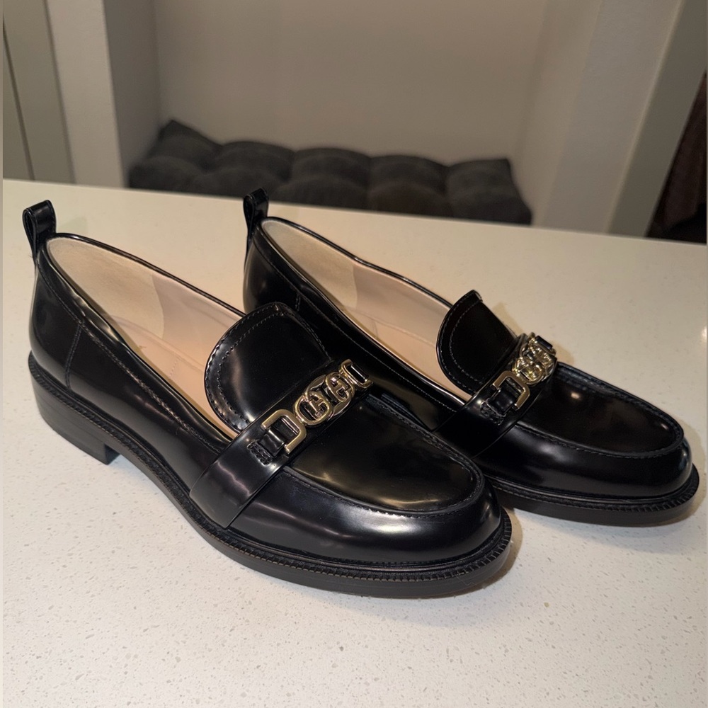 Sam Edelman Christy Black Patent Leather Loafers
